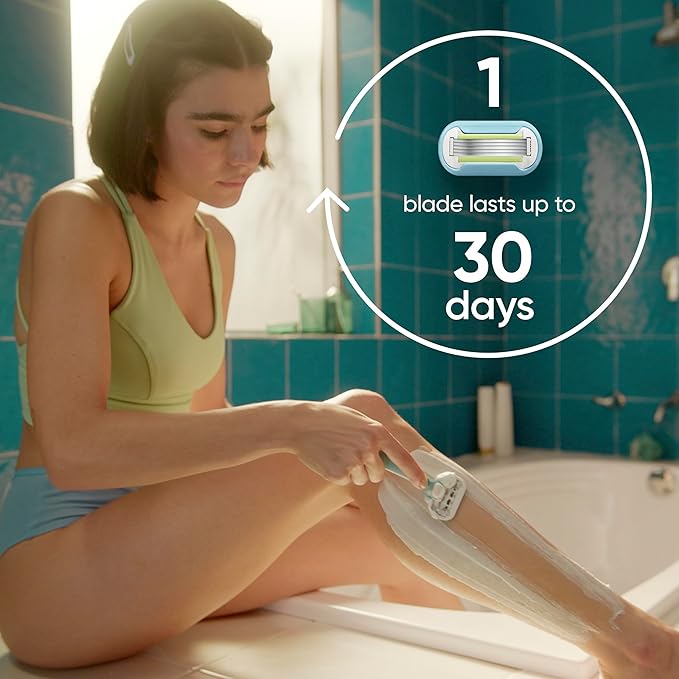 Gillette Venus Womens Razor Blade Refills, Venus Extra Smooth 4 Count and Venus Deluxe Smooth Sensitive 2 Count, 6 Total Refills, Holiday Gifts for Women