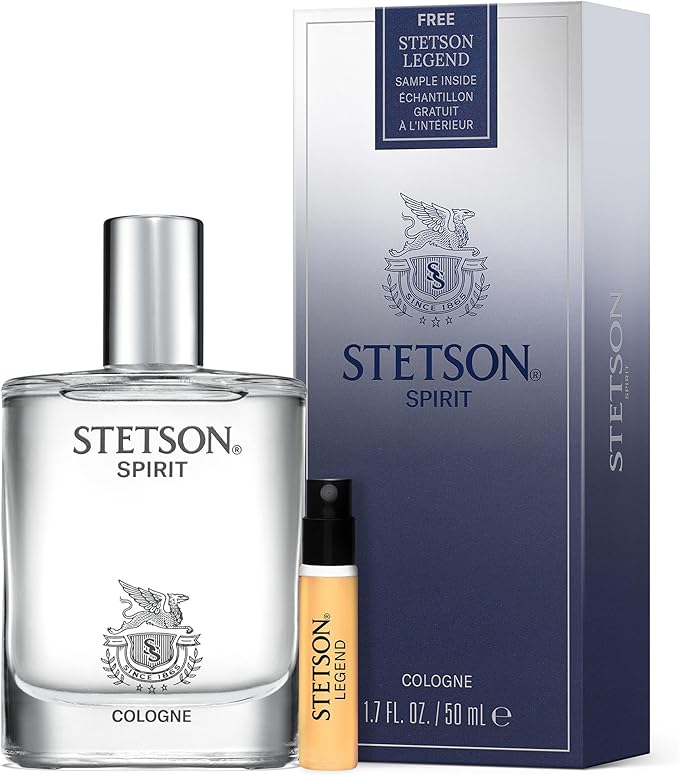 Stetson Spirit 1.7 oz Cologne w/ 1.5mL Legend Vial