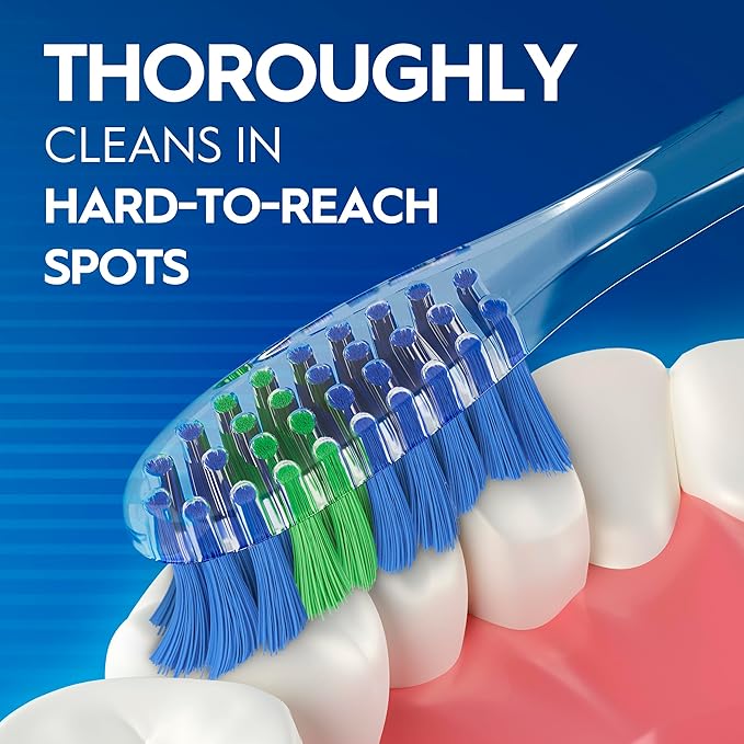 Oral-B Pro Health Fights Plaque & Tartar, 2 Count Medium Manual Toothbrush Pack, Indicator Bristles, Plaque Fighter, Gentle on Teeth