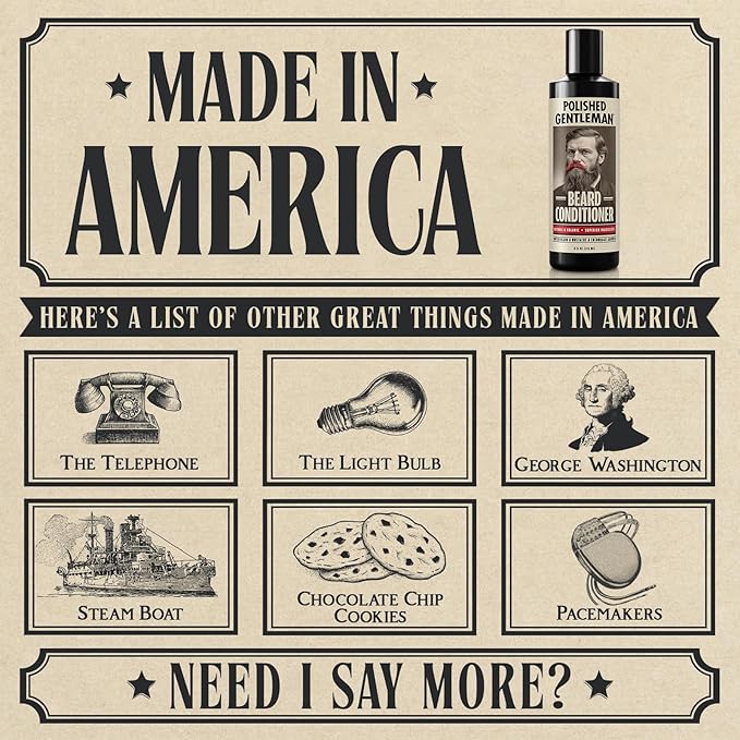 Men’s Beard Conditioner with Tea Tree Oil – Concentrated Rinse-Out Formula for Softer, Fuller-Looking Beards & Healthy Facial Hair, 8 oz