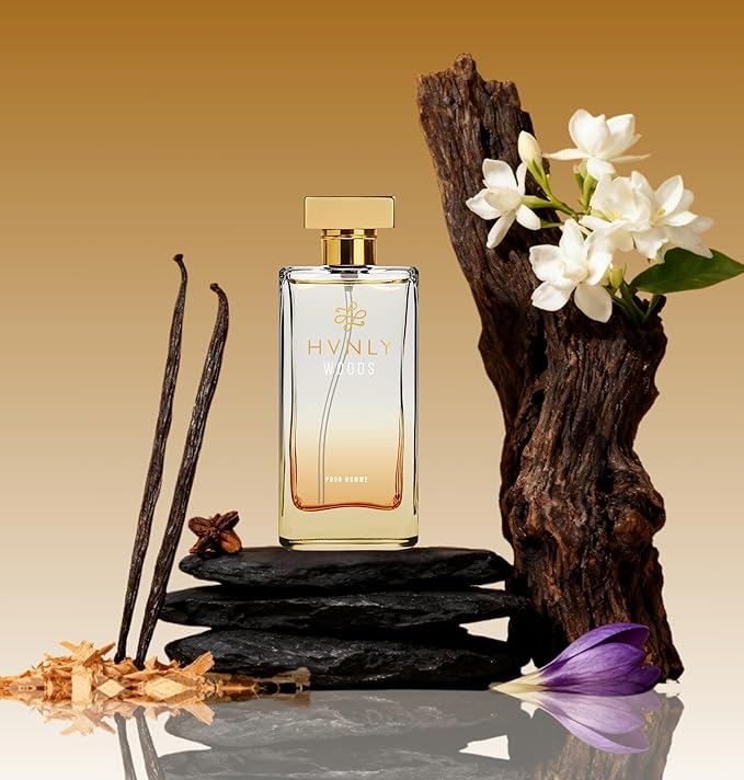 HVNLY Woods EDP | Cologne for Men | An Ideal Gift | Premium, Strong & Long Lasting Fragrance | Sandalwood, Oudh, Musk & Spices | Ideal Perfume for Office Wear & Day Wear | 1.0 Fl.Oz