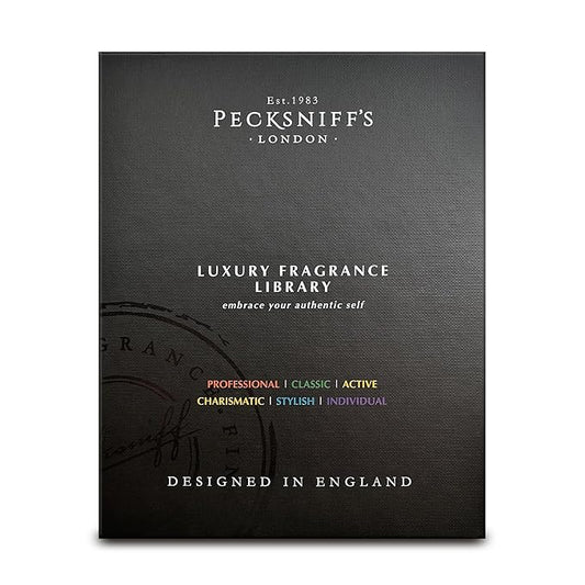 Pecksniff’s Men’s Fine Fragrance Gift Set – 6x10ml Eau de Toilette Collection – Luxury Cologne Sampler, Made in England