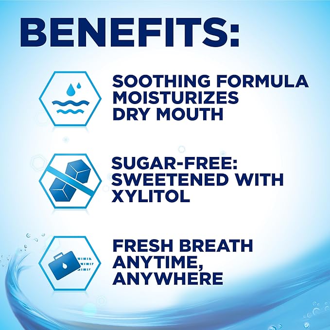 Biotene Dry Mouth Lozenges for Dry Mouth and Fresh Breath, Dry Mouth Relief and Breath Freshener, Refreshing Mint - 27 Count