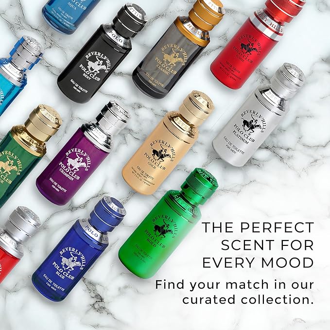 Beverly Hills Polo Club IGNITE - Cologne for Men with Notes of Vanilla, Cacao, Patchouli & Orchid - Sweet Floral Sexy Fragrance Scent - Eau De Toilette Spray 3.40fl.oz / 100ml
