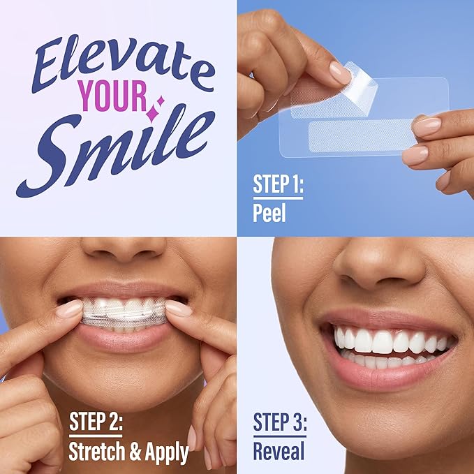 GuruNanda Teeth Whitening Strips - 16-Day Treatment with Non-Slip, Dry Strip Technology - Whitening Designed with Care for a Brighter Smile