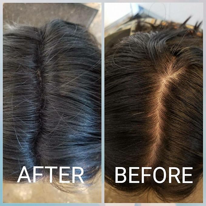 Black Colored Hair Building Fibers - Thickening Fiber for Women and Men - Hair Loss Concealer Powder for Thicker Fuller Hair - .77oz