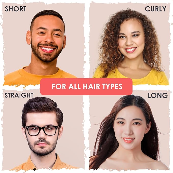 Hair Fibers for Thinning Hair for Women, Men. Plant-Based Formula for Instant Hairline & Bald Spot Coverage. Non-Itchy, Easy to Wash Out (Black)