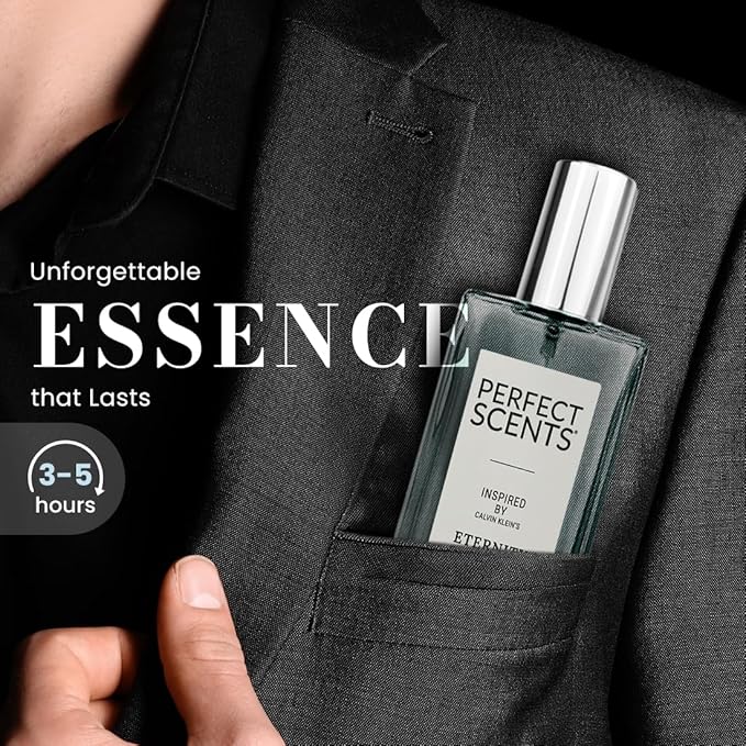 Perfect Scents Fragrances, Inspired by Cal.vin K.lein’s Eterni.ty, Men’s Eau de Toilette, CLEAN, Vegan, Paraben-Free, Never Tested on Animals, 3.4 Fluid Ounces