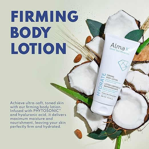 Alma K Firming Body Lotion - Daily Body Cream - with Dead Sea Minerals, Hyaluronic Acid - Body Lotion for Dry Skin - 6.7 oz