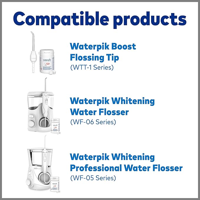 Waterpik Fresh Mint Whitening Refill Tablets (30 Count), Restore Natural Teeth Whiteness, Packaging May Vary, WT-30