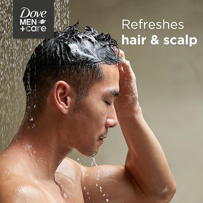 Dove Men+Care 2 in 1 Shampoo and Conditioner Fresh & Clean for Clean Hair Shampoo and Conditioner for Stronger, Healthy Hair Everyday 31 oz (Pack of 2)