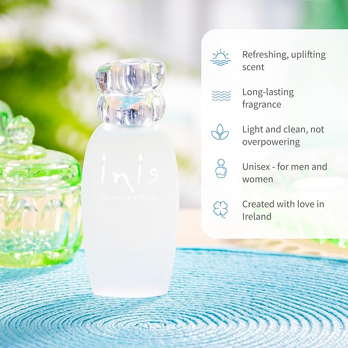 Inis the Energy of the Sea Cologne Spray - Unisex Perfume for Women and Men - Clean, Fresh, Ocean Cologne - 1 Fl Oz