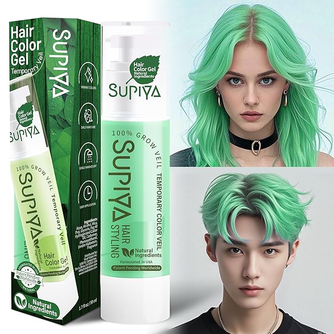 Temporary Hair Color - Washable Hair Wax for Men and Women, All-Day Hold Disposable Hair Wax for Party, Cosplay & Daily (Color #20W)