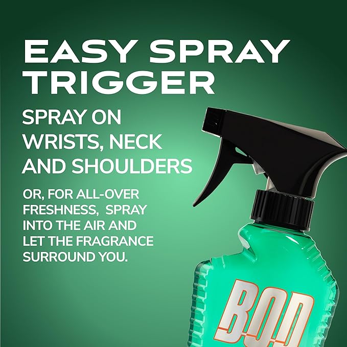 BOD man Blue Surf Body Spray 8 Fl Oz and Fresh Guy Body Spray 8 oz Men's Fragrances