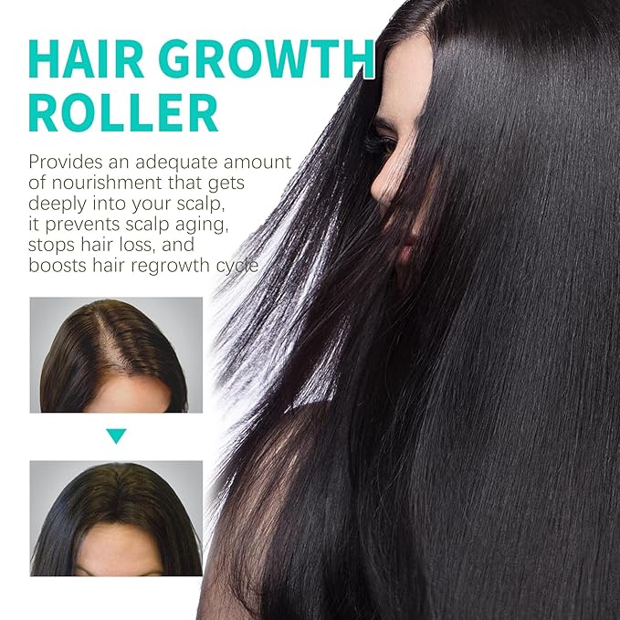 18ml Hair Regrowth Roll-On Serum Scalp care for thinning hair and hair loss concerns Natural ingredient formula - Hair regeneration - Density enhancement - Suitable for both men and women