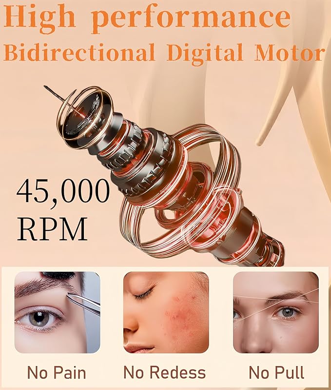 2-in-1 Painless Eyebrow Trimmer & Flawless Facial Hair Remover for Women - Gentle Dual Head Design for Brows, Lip, Chin, Cheeks - Rechargeable Type-C(White A)