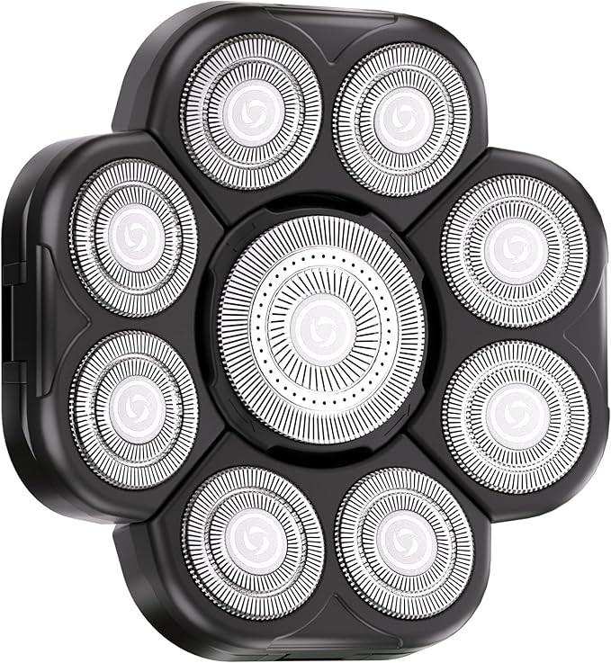 Universal Replacement Heads for Blade,Replacement Blades Compatible with Most Major Head Shaver Brands, Easy-to-Install Electric Razor Shaver Heads for Bald Men. (9 Black)