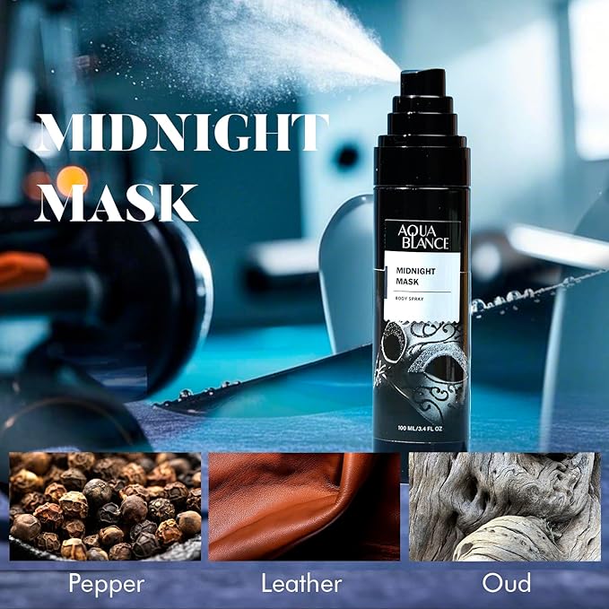 Body Spray for Men, Mens Body Refreshing Spray, Long Lasting, Pack of 3, Each 3.4 Fl Oz, Total 10.2 Fl Oz, Notes of Bergamot, Patchouli, Cedar, Leather