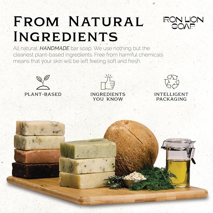 ILS Soap Co.– All-Natural Soap bar for Men & Women – Cold Process, Handmade in the USA