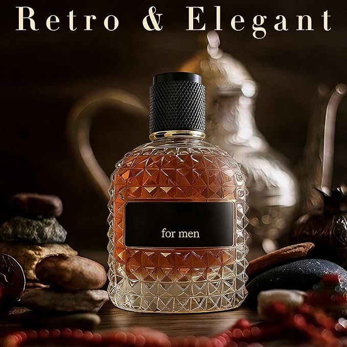 Valentine Men's Cologne–Coffee Bean, Chocolate & Hazelnut Scent Perfume for Men 3.4 Fl Oz Long Lasting Fragrance For All Occasions