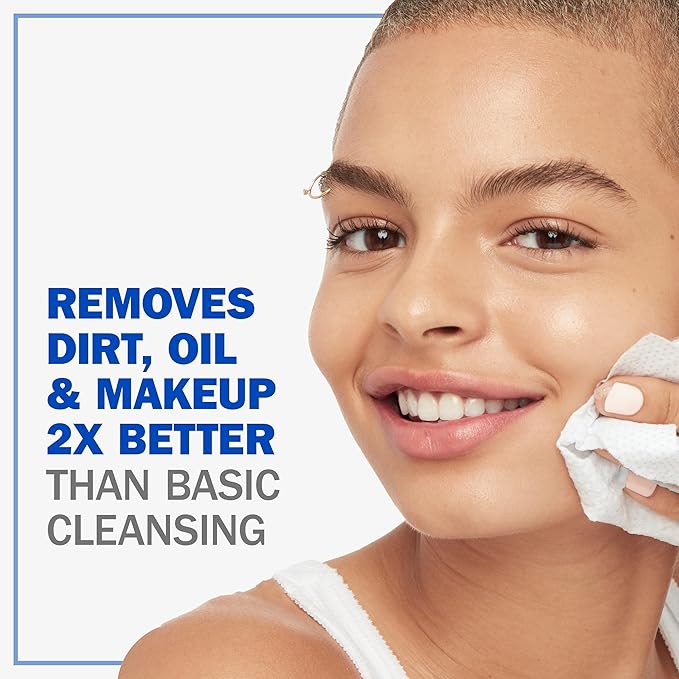 Olay Cleansing Wipes, Daily Facials, Power of a Makeup Remover, Scrub, Toner, Mask and Cleanser - Fragrance-Free, Textured No-Soap Cloth, Gentle Skin Care, Vitamin Complex-Infused Formula, 66 ct