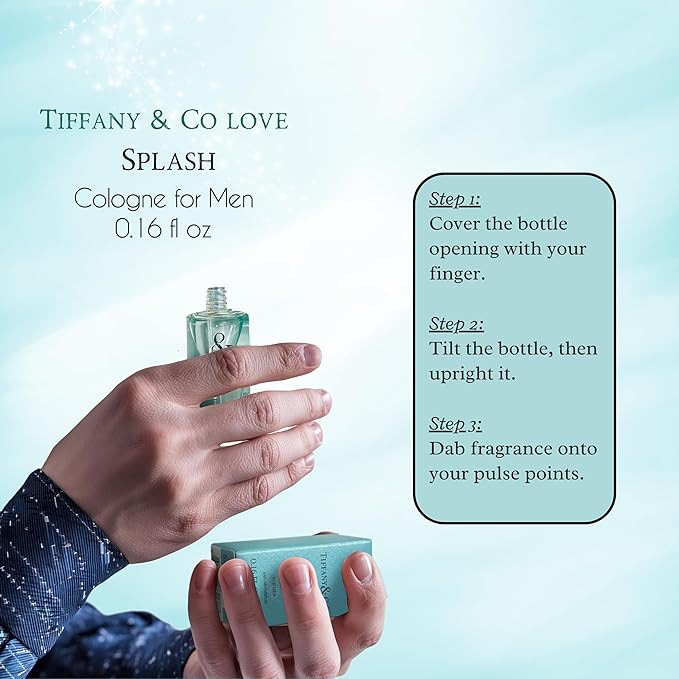 Tiffany & Co. Love for Him Eau De Toilette Mini Perfume Splash for Men .16 Fl Oz