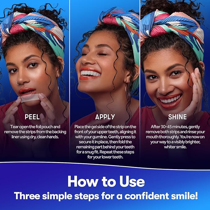 MySmile Teeth Whitening Strips, Hydroxyapatite-Infuse White Strips, Non-Sensitive Teeth Whitening with Soothing Natural Ingredients, Enamel-Safe, Residue-Free, Non-Slip, 7 Treatments Kit