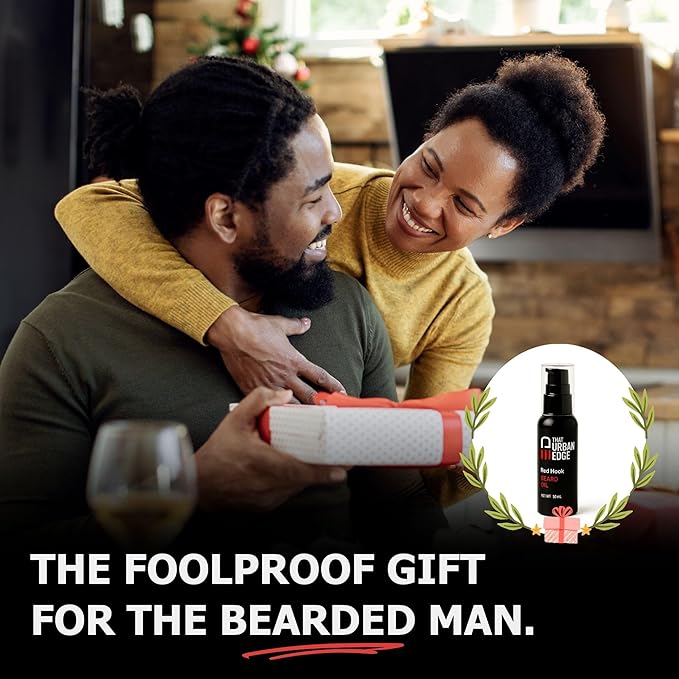That Urban Edge Beard Oil | Ideal for Black & Latino Men | Moisturizing Conditioner with Jojoba Coconut & Grapeseed Oils | Helps Reduce Dryness, Itch & Flakes | Lightweight, Non-Greasy Shine | 2 Fl Oz