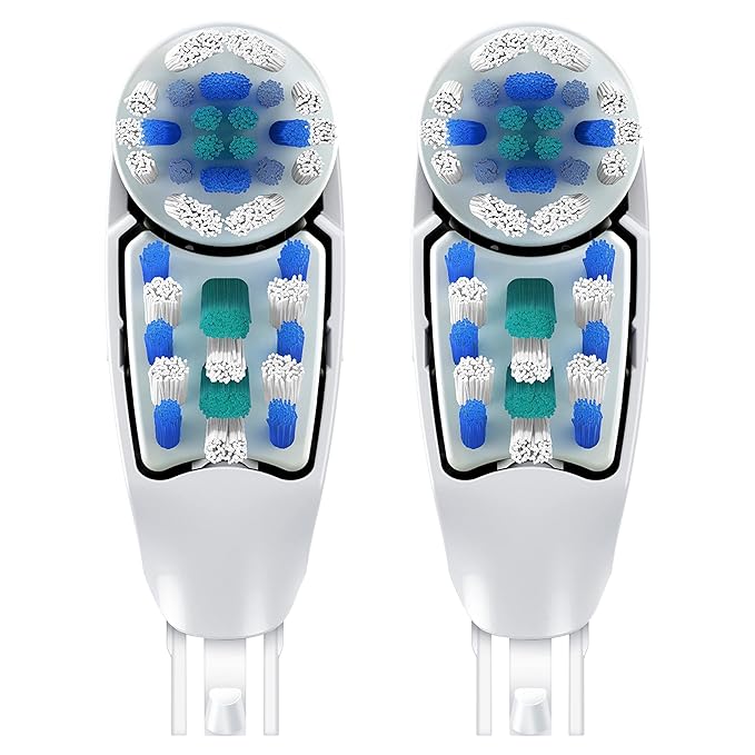 Oral-B Deep Clean Battery Powered Toothbrush Replacement Brush Heads Refill, Soft, 2 Count (Pack of 2)