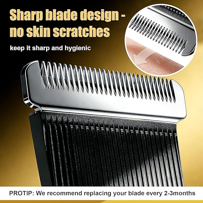 Replacement Blades for Manscaped Lawn Mower 4.0 3.0 2.0 Groin & Body Hair Trimmer Blades,3 Count
