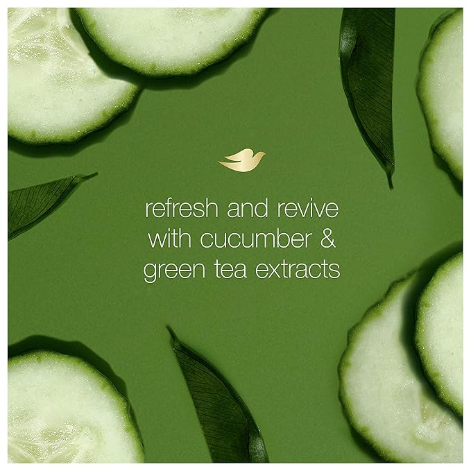 Dove go fresh Refreshing Body Wash Revitalizes and Refreshes Skin Cucumber and Green Tea Effectively Washes Away Bacteria While Nourishing Your Skin 12 oz