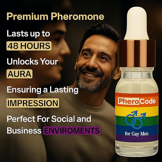 PheroCode Extra Strong Pheromone Cologne Perfume Body Oil for Gay Men Feromonas - Gay Male Fragrance Original Essential Perfume Best Gift for Him For Men 0.17 fl. Oz