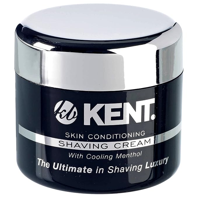 Kent SCT2 Shaving Cream Foam - Men's Cooling Menthol Shaving Cream, Perfect for Travel or Home, Gentle on Sensitive Skin