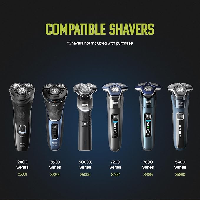 Charging Stand for Philips Norelco Shavers 2400, 5000X, 7200, 3600 Series - Charger Dock with LED Light Indicator and USB Cable Compatible with Models X3001, X5006, S7887 and S3243