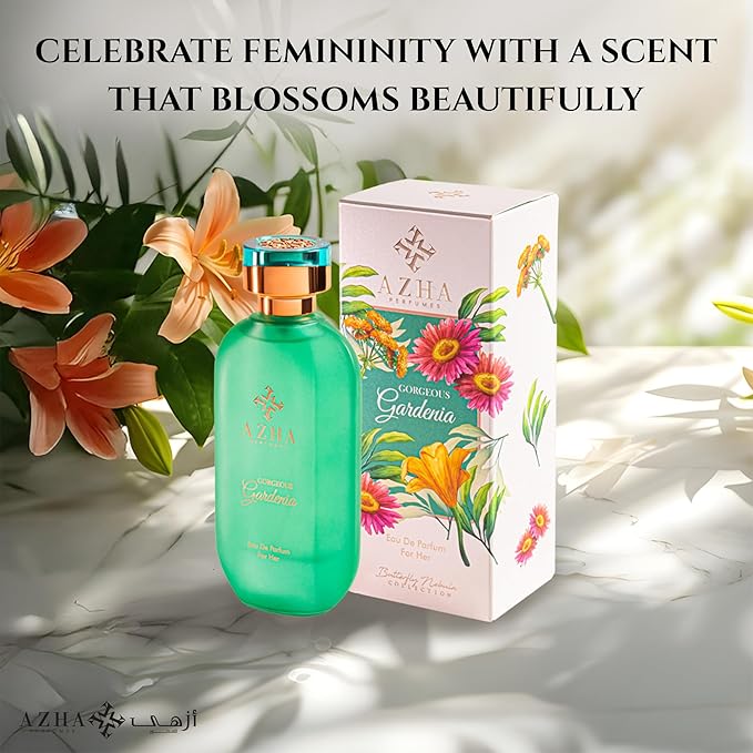 Gorgeous Gardenia Eau de Parfum for Women, Fruity White Floral Musk Perfume Spray with Osmanthus, Pear, Orange Blossom & Amber, Long Lasting Fragrance, Butterfly Nebula, 3.4 Fl Oz