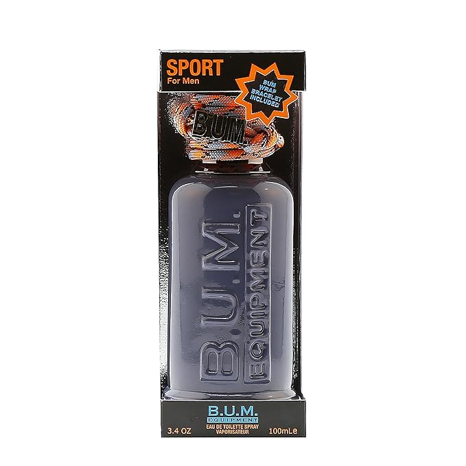 BUM EQUIPMENT Eau de Toilette Spray For Men, Sport, 3.4 Fluid Ounce