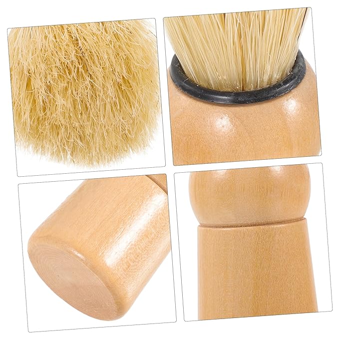 Portable Beard Brush for Men Natural Boar Bristle Grooming Tool for Beard and Mustache Care Multi-use Shaving Brush and Boyfriends