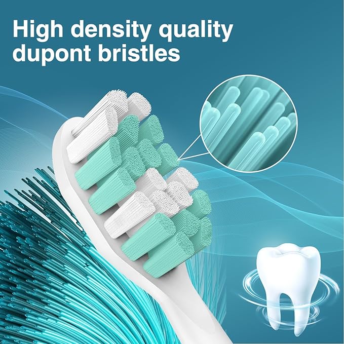 Aoremon Toothbrush Replacement Heads for Philips Sonicare C2 Electric Toothbrush Heads fit for Phillips Sonicare Protectiveclean 4100 5100 6100 5300 9900 Brush Head for G2 C1 G3 W, 10 Count