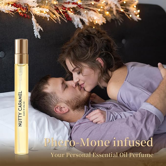 PUREU Perfumes for Women & Men, Amber Vanilla Floral Cologne Eau de Parfum, Long Lasting Perfume Oils Gift Ideas.Travel Size 0.4oz/12 mL-Nutty Caramel 62