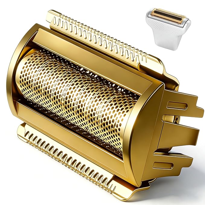 Replacement Foil Blade Compatible with MANSCAPED The Lawn Mower Electric 5.0 Ultra Hair Trimmer,Replacement Clipper Blades Groin Hair Foil Shaver Head for Close Body Hair Grooming(1 PACK GOLD)