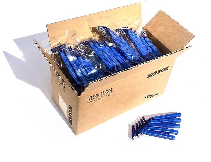 100 Premium Twin Blade Disposable Razors in Bulk - Medical Professional or Home Use