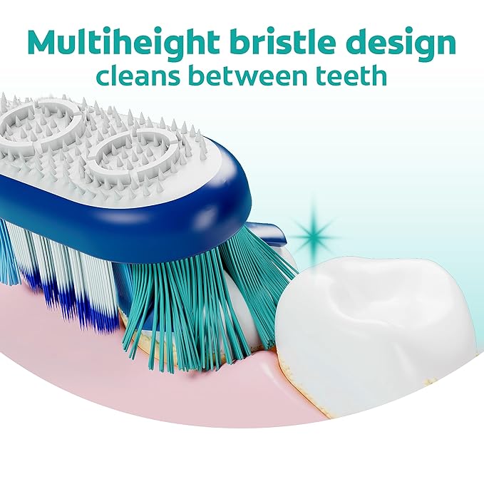 Colgate 360 Whole Mouth Clean Toothbrush, Adult Medium Toothbrushes, 5 Count (Pack of 1)