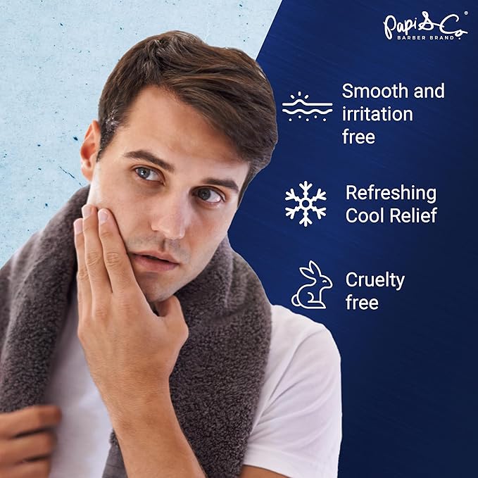PAPI & CO. After Shave Lotion for Men, Refreshing & Toning Aftershave, After Shave Lotion with Lettuce Leaf Extract & Menthol, Luxurious Men’s Aftershave, 250 mL