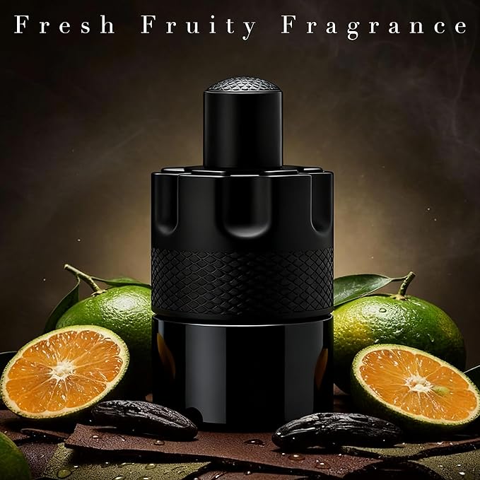 Men's Fragrance Collection 4pcs 3.4 Fl Oz Set IncludeHunter Noir, Hunter Platina, Azura Noir Intense&Azura Scents Eau de Toilette Gift