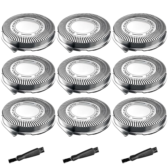 HQ8 Replacement Heads Compatible with Philips Norelco Aquatec Shavers, HQ8 Blades for Razor PT720 AT750 AT890 PT730 HQ71XX HQ73XX Series,9 Pack