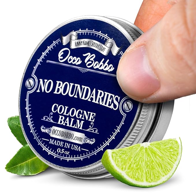 Handy Hound Occo Bobbo No Boundaries Solid Cologne - Classic and Clean Scent that Combines Woody-Fresh Musk Cedar and Citrus Notes - Made In The USA - All-Natural Ingredients - .5 oz