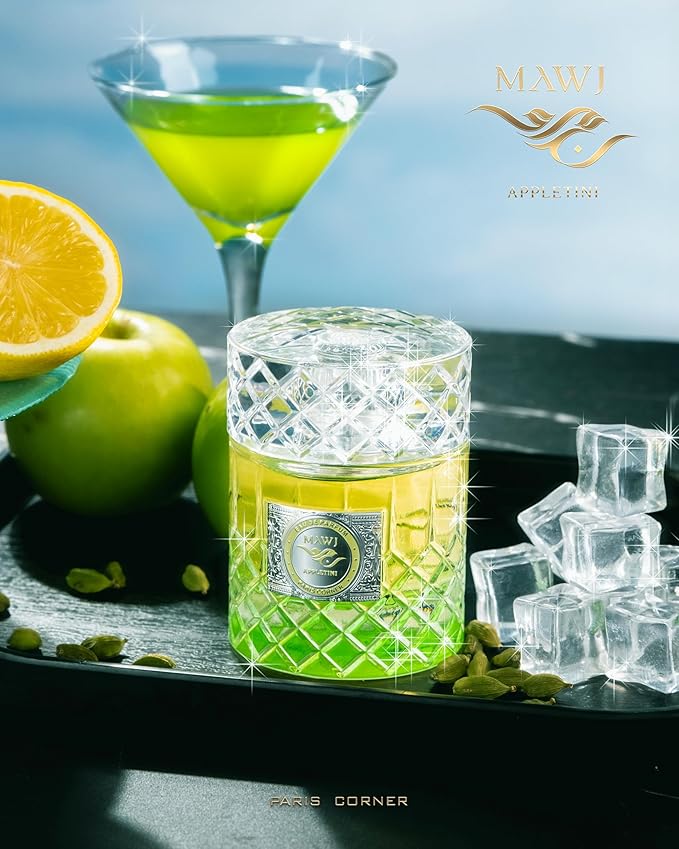 Paris Corner | Mawj Appletini EDP 3.4 Fl Oz | A Unisex Cardamom and Bergamot Perfume Blending Fruity and Spicy Notes for an Irresistible Scent for Any Occasion