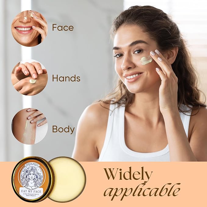 Eat My Face Quick Absorb Beef Tallow Face Moisturizer – 4.0 fl Oz, Non-Greasy Grass Fed Pure Beef Tallow for Skin | Face, Neck & Body - Natural Vanilla Scent Moisturizer | All Skin Types, Made in USA