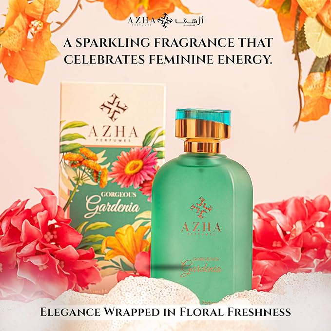 Gorgeous Gardenia Eau de Parfum for Women, Fruity White Floral Musk Perfume Spray with Osmanthus, Pear, Orange Blossom & Amber, Long Lasting Fragrance, Butterfly Nebula, 3.4 Fl Oz