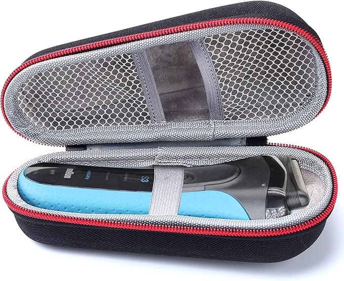 LinMei Electric Shaver Case Razor Travel Carrying Box Shaver Storage Bag Compatible with 3010s 3040s 310s 720s 790c 9030cc 9050cc Men's Electric Razor and Accessories